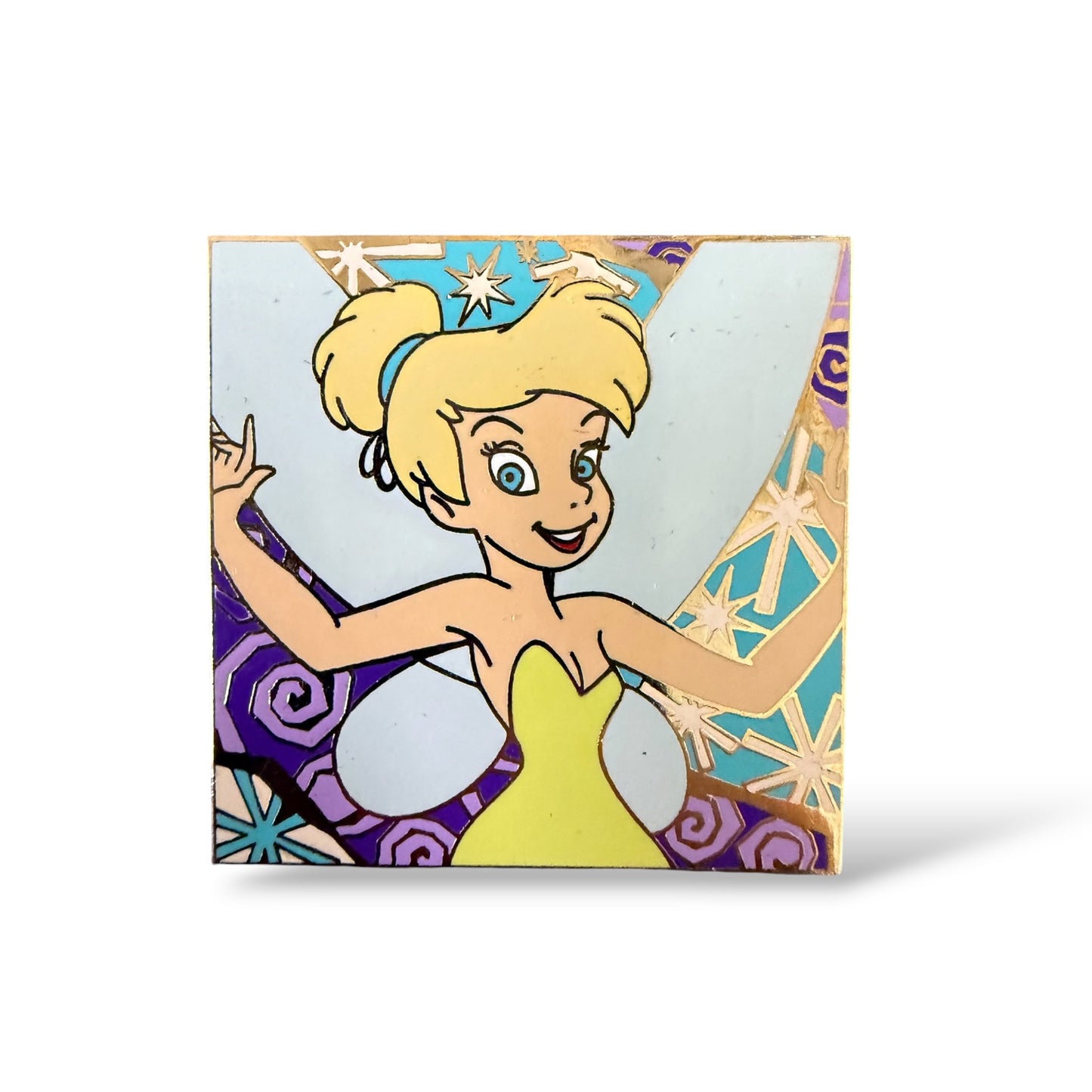 Disney Parks Psychedelic Square Tinker Bell Pin
