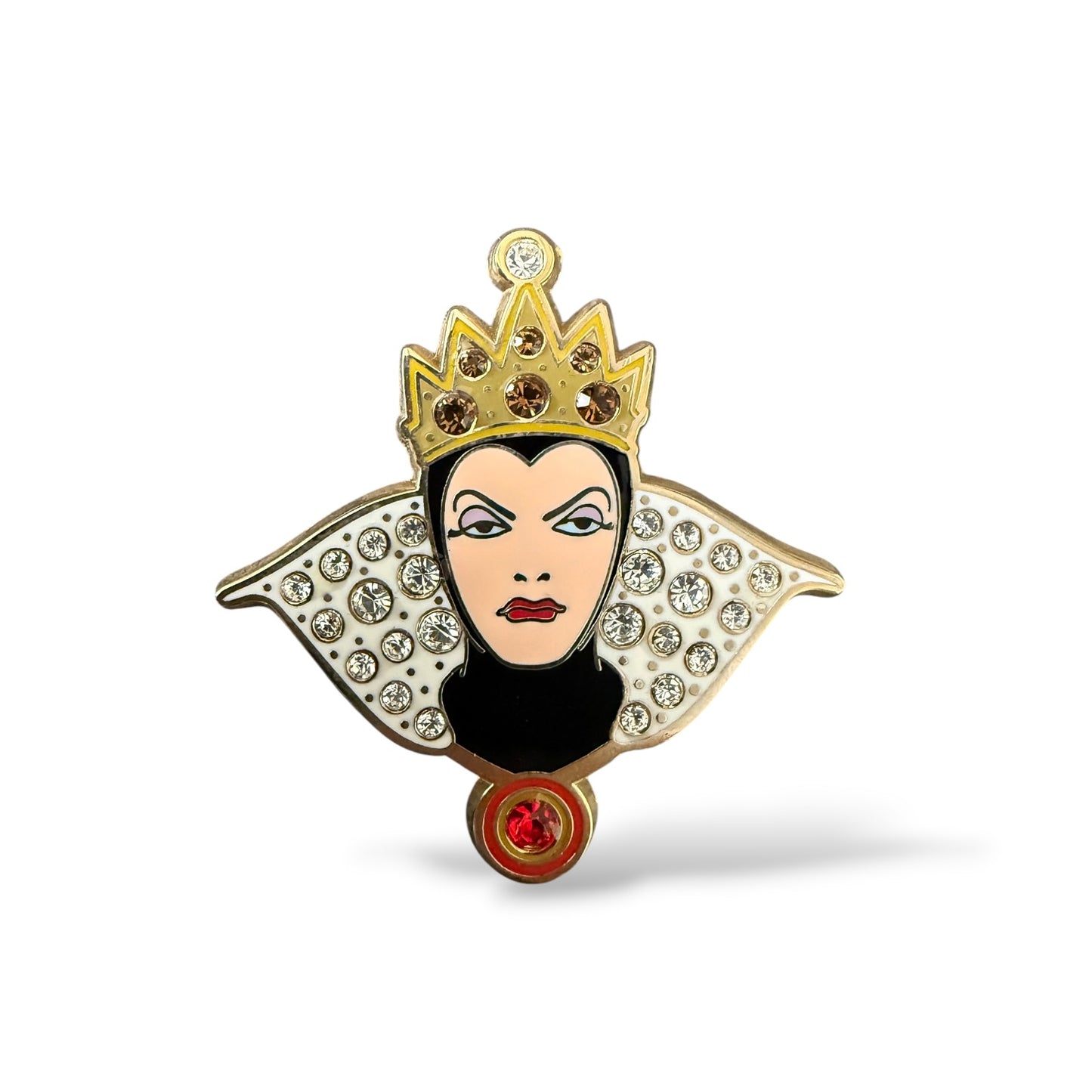 Disney Parks Evil Queen Snow White and the Seven Dwarfs Jeweled Pin