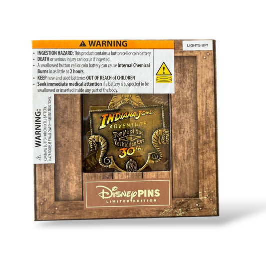 DLR Club 33 30th Anniversary Indiana Jones Adventure Temple of the Forbidden Eye Pin