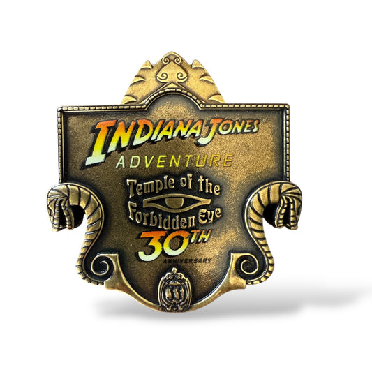 DLR Club 33 30th Anniversary Indiana Jones Adventure Temple of the Forbidden Eye Pin