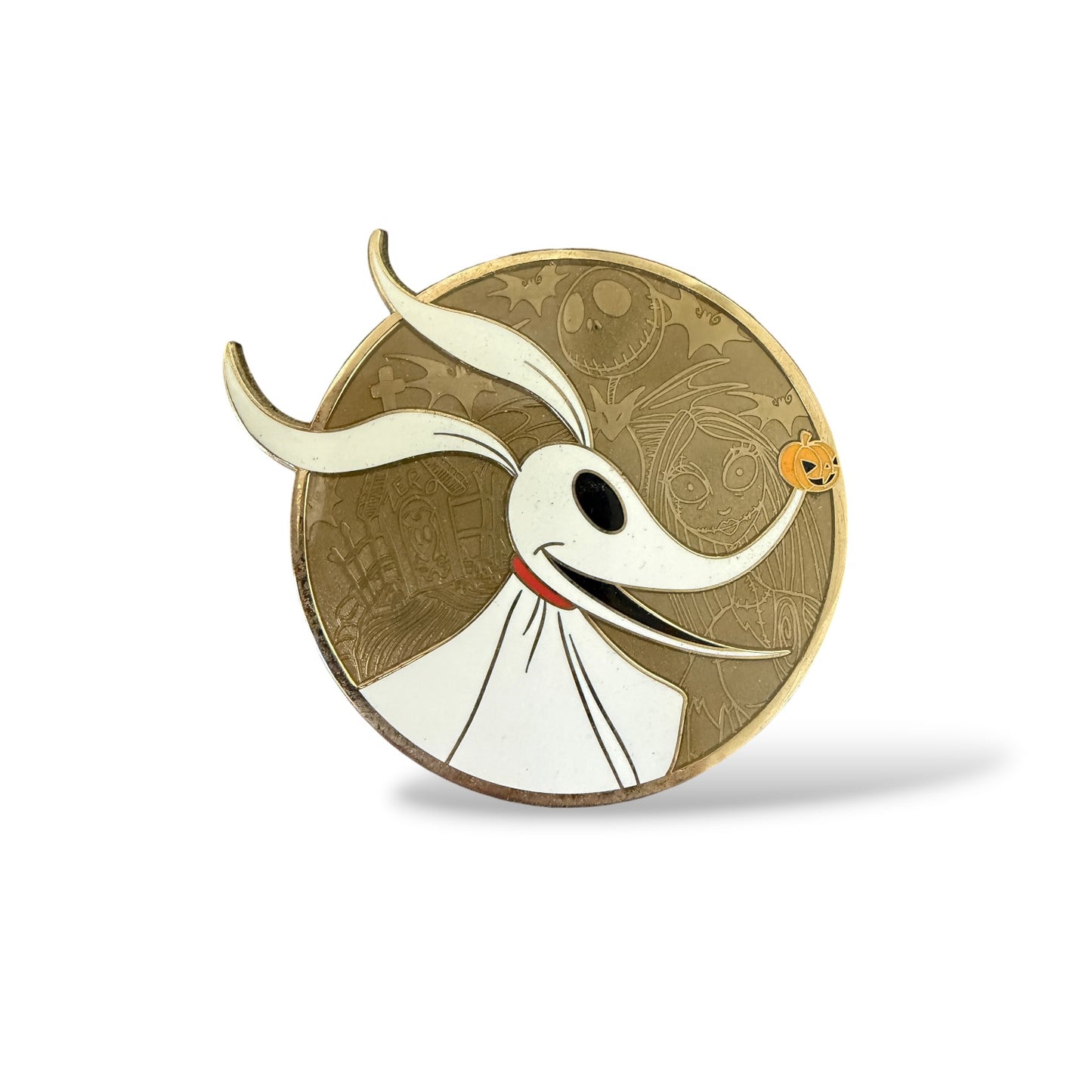 Nightmare Before Christmas Zero Profile Fantasy Pin