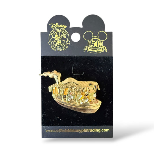 DLR Golden Vehicle Collection Mickey, Donald and Goofy Jungle Cruise Pin