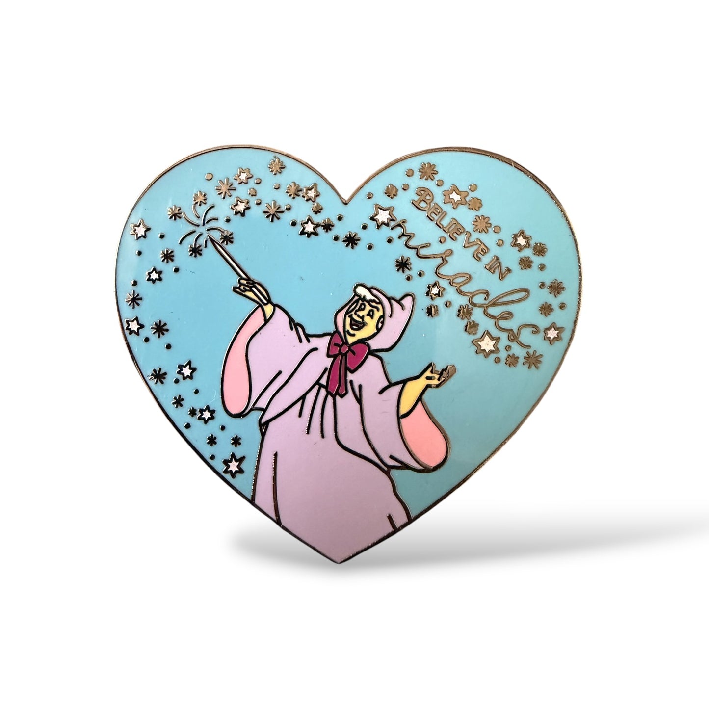 Cinderella Believe in Miracles Fairy Godmother Fantasy Pin