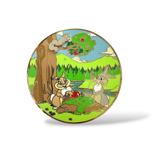 Bambi Tis The Season Thumper and Miss Bunny Fantasy Pin