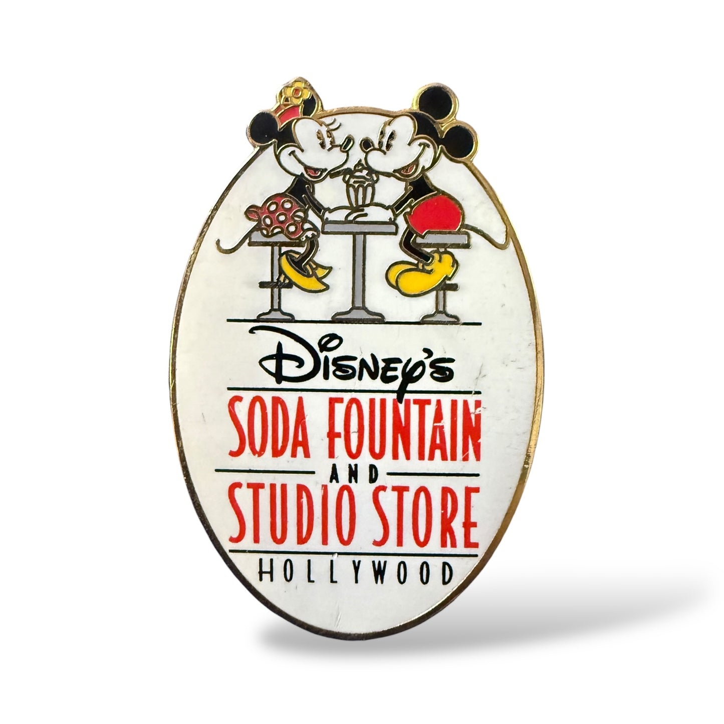DSSH Mickey and Minnie Sharing a Shake Pin