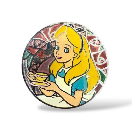 TDR Stained Glass Circle Alice Pin