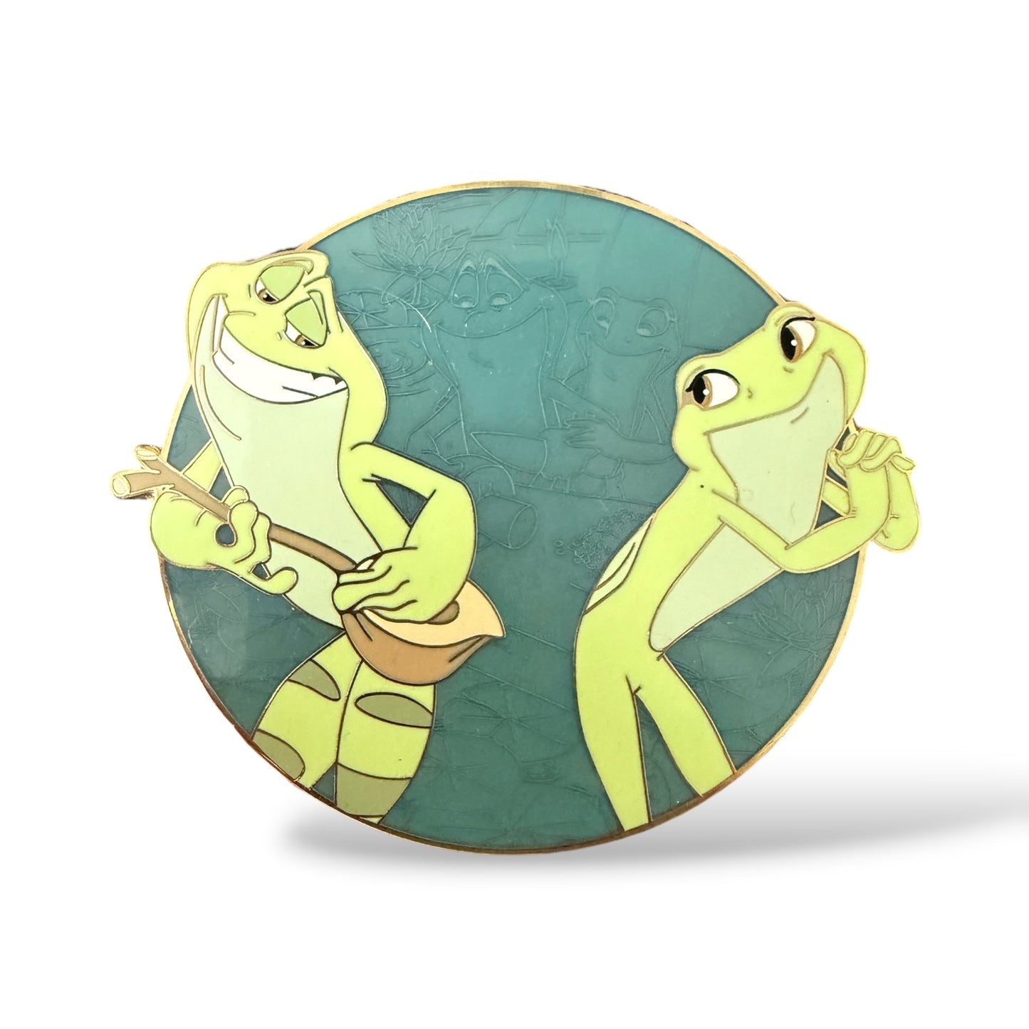 Princess and The Frog Tiana and Naveen as Frog Couple Fantasy Pin
