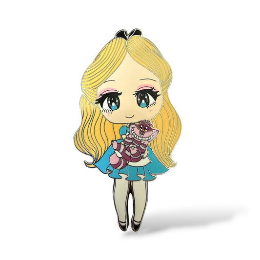 Alice in Wonderland Manga Style Alice Fantasy Pin