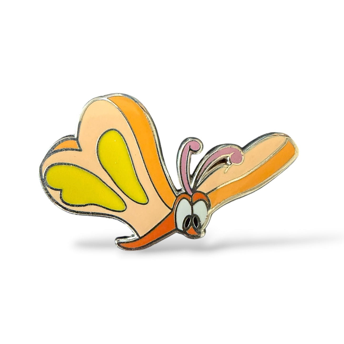 Alice in Wonderland Bread and Butterfly Pink Wings Fantasy Pin