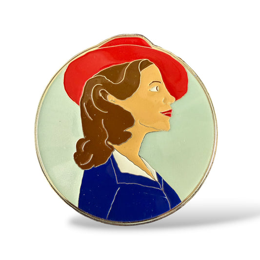 Marvel Peggy Carter Profile Fantasy Pin