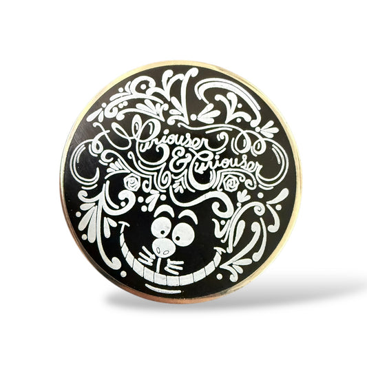 Disney Parks Alice in Wonderland Sketch Booster Cheshire Cat Pin