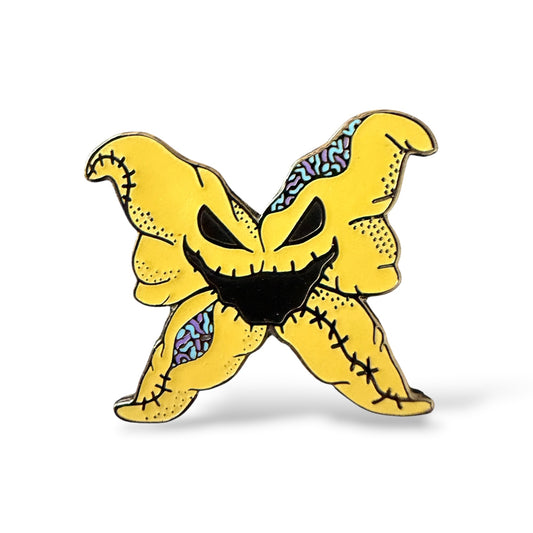 Nightmare Before Christmas Oogie Boogie Designer Bow Fantasy Pin