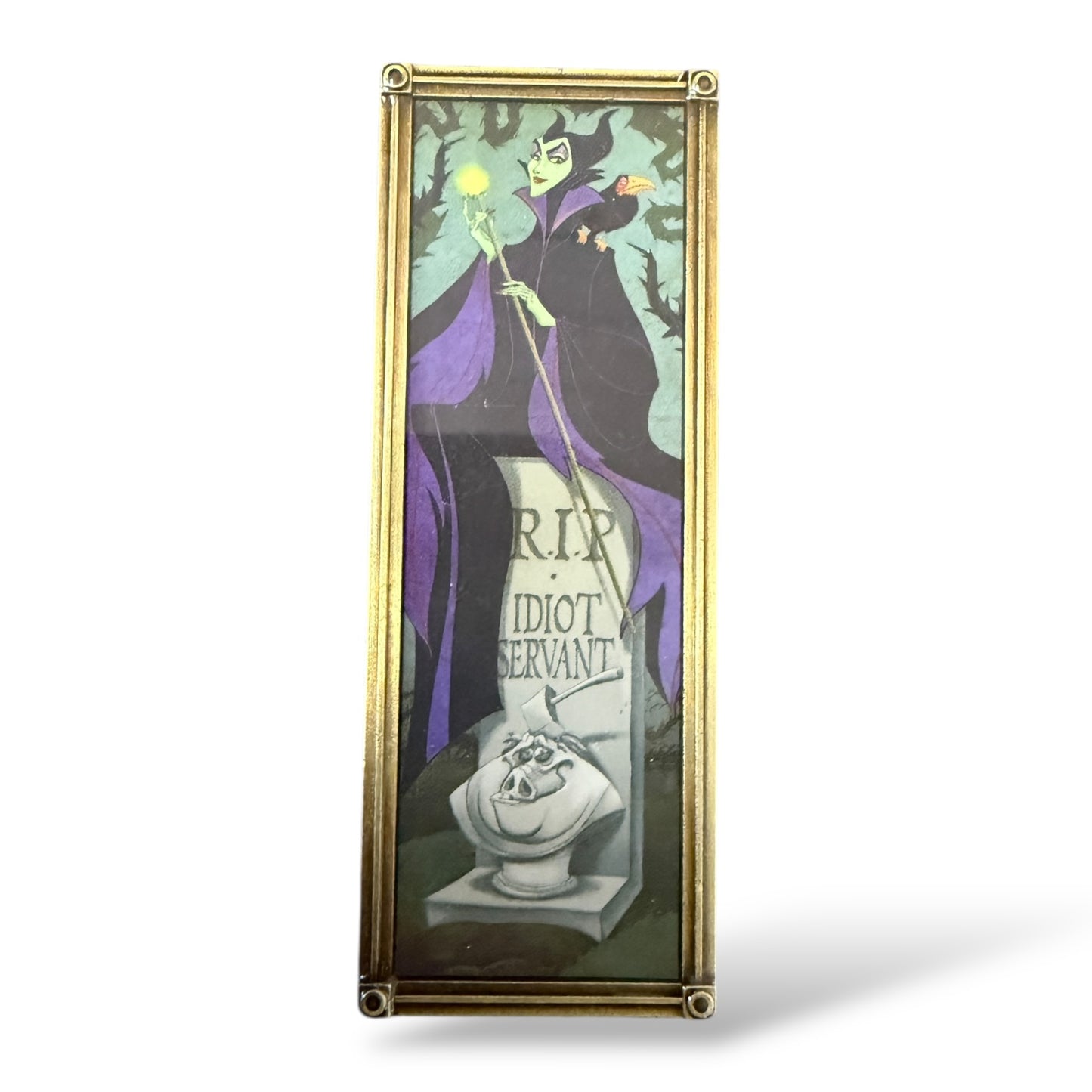 Disney Parks Haunted Mansion Villains Stretching Portrait Maleficent and Diablo Pin