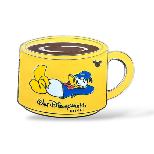 Cast Lanyard WDW Coffee Mugs Donald Hidden Mickey Pin