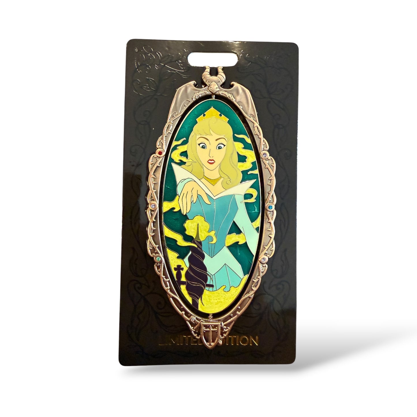 WDI Another Point of View Aurora and Maleficent Spinner Pin