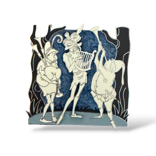 Disney Store Beyond The Magic Classic Attractions Pin and Lithograph Haunted Mansion Set