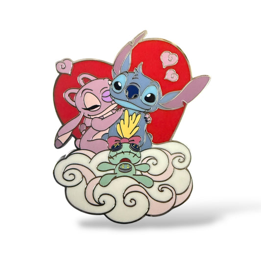 DLRP Couples in Love Valentine's Day 2026 Stitch and Angel Pin