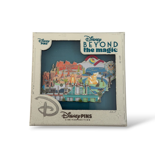 Disney Store Beyond The Magic Park Maps Series DCA Jumbo Pin