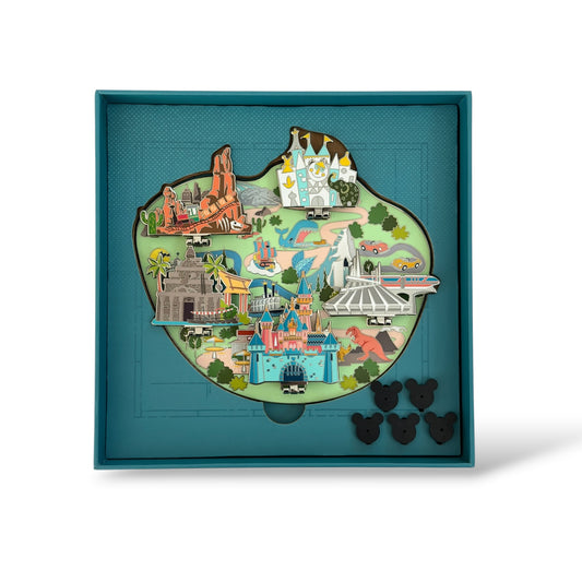 Disney Store Beyond The Magic Park Maps Series Disneyland Jumbo Pin