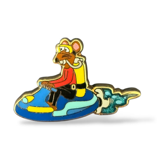 WDI Muppet Treasure Island 30th Anniversary Mystery A Tourist Rat Riding on a Jet Ski Pin
