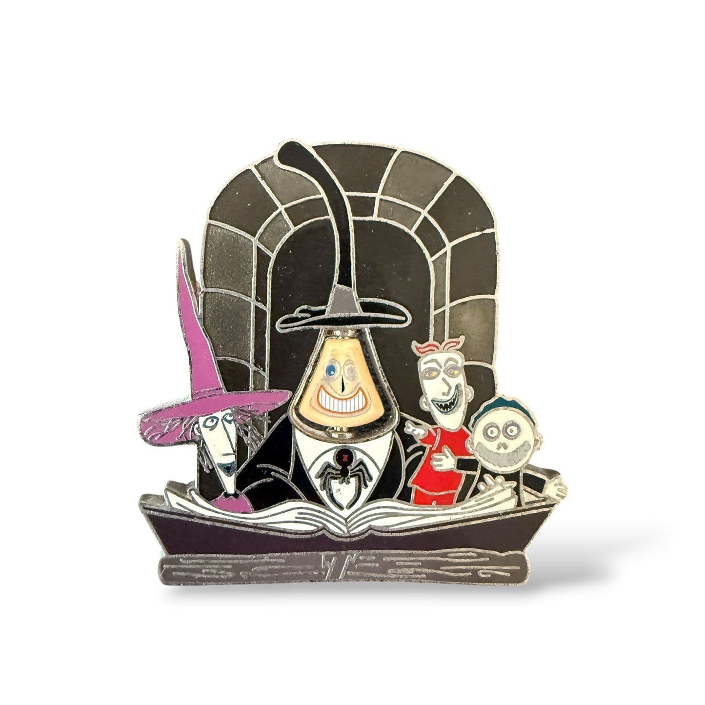 Disney Parks 25 Years of Fright Nightmare Before Christmas Mayor with Lock, Shock, and Barrel Spinner Pin