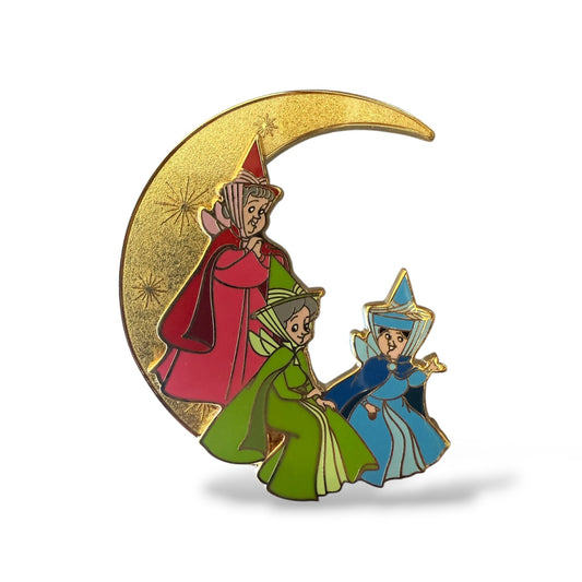 DSSH Crescent Moons Flora, Fauna, and Merryweather Pin