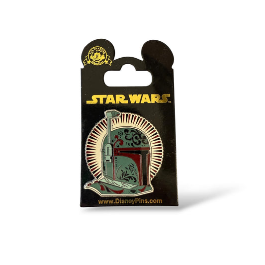 Disney Parks Star Wars Helmets Sugar Skulls Boba Fett Pin