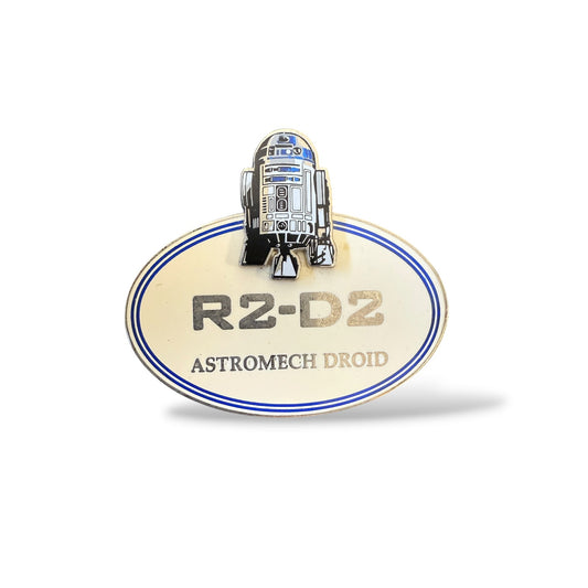DEC Star Wars R2-D2 Astromech Droid Name Tag Replica Pin