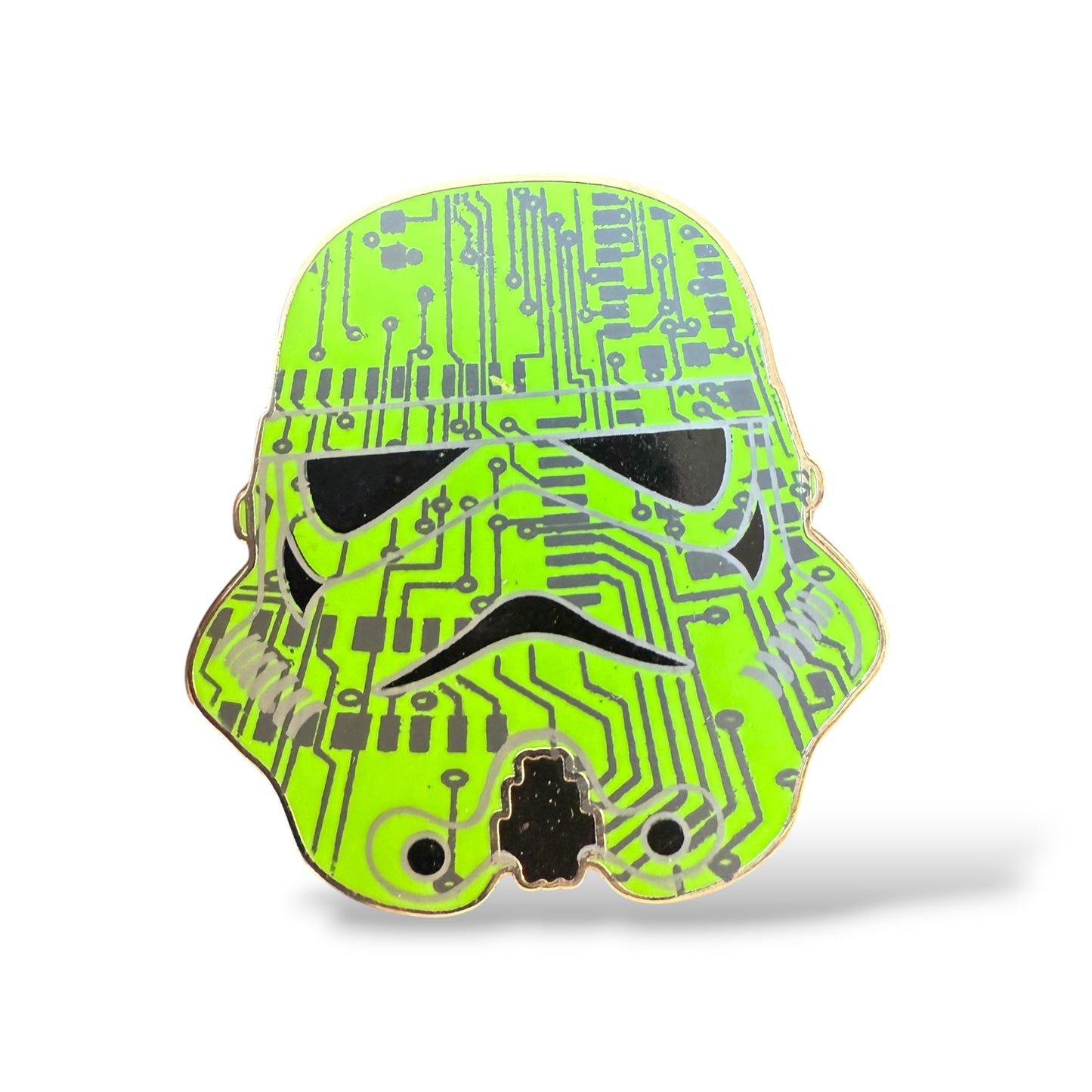 Disney Parks Star Wars Stormtrooper Helmets Mystery Green Circuit Board Pin