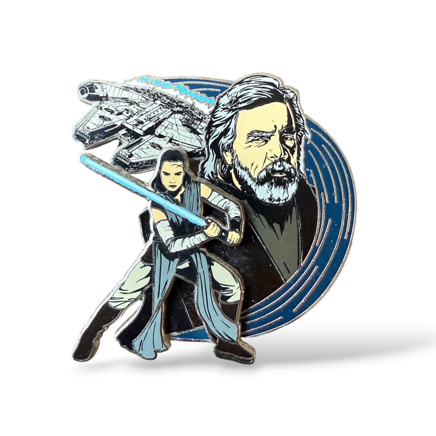 Disney Parks Star Wars: The Last Jedi Rey and Luke Skywalker Pin