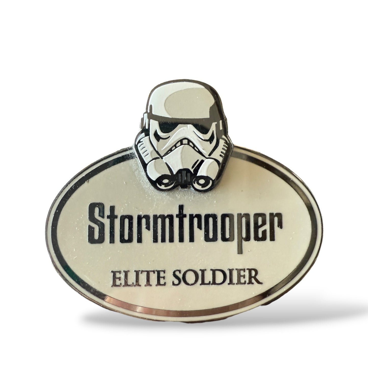 DEC Star Wars Stormtrooper Elite Soldier Name Tag Replica Pin
