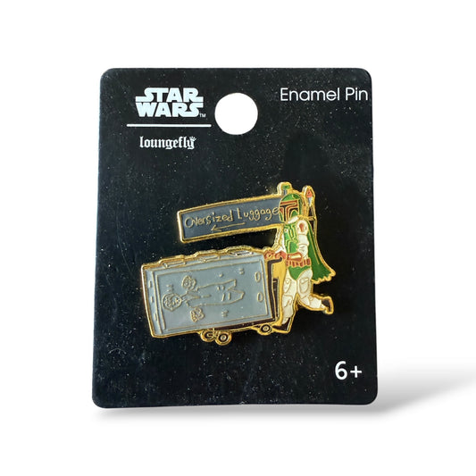 Loungefly Star Wars Boba Fett with Han Solo Carbonite Luggage Pin