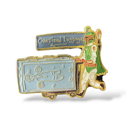 Loungefly Star Wars Boba Fett with Han Solo Carbonite Luggage Pin