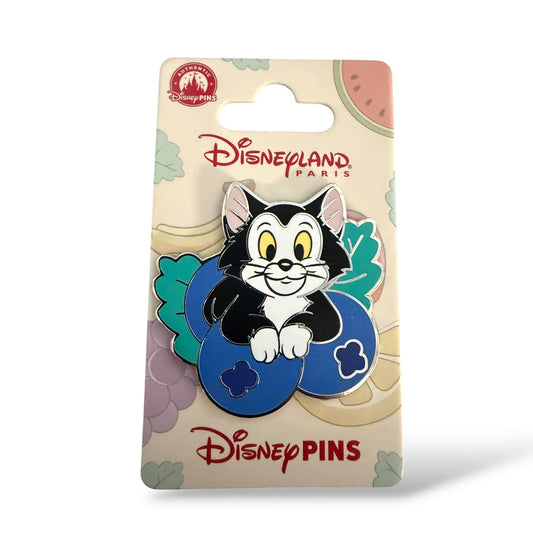 DLRP Characters with Fruit Series Figaro with Blueberries Pin