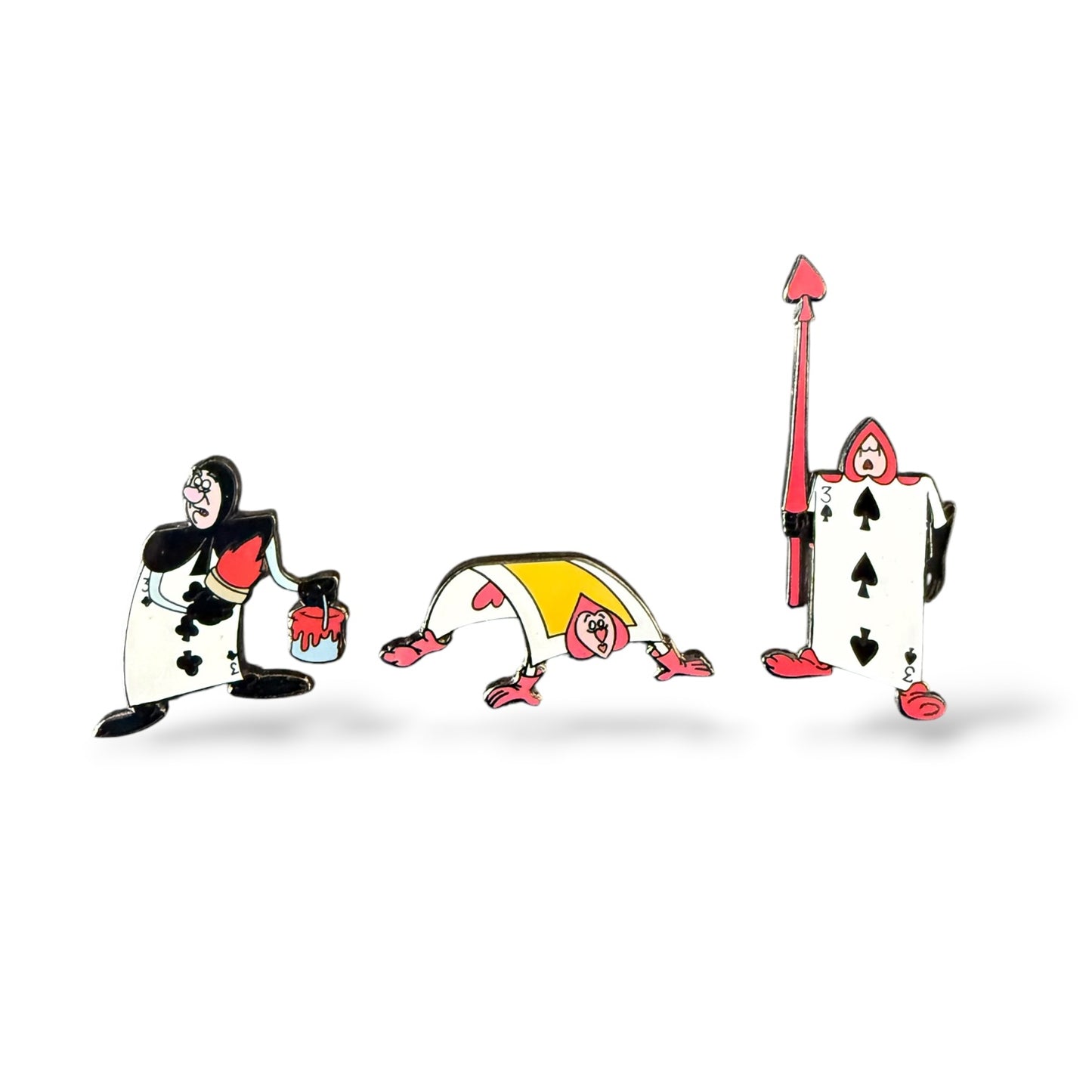 Disney Parks Core Character Alice in Wonderland Guard Cards Pin Set