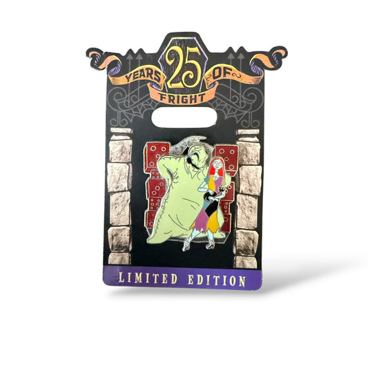 Disney Parks 25 Years of Fright Nightmare Before Christmas Oogie Boogie and Sally Pin