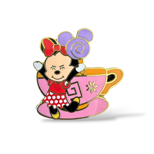 Disney Parks Flexible Characters Minnie Mouse at the Mad Tea Party Pin