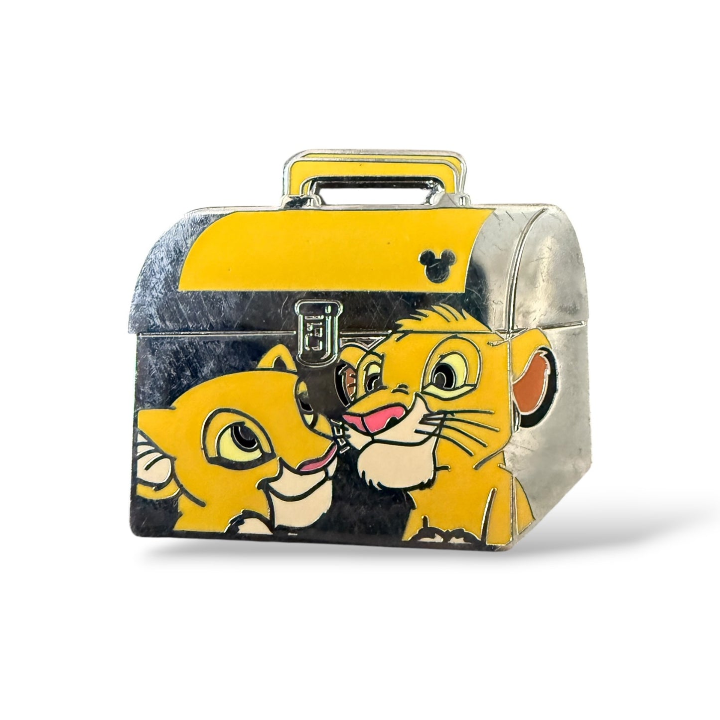 Cast Lanyard School Bus & Lunch Box Simba and Nala Lunchbox Hidden Mickey Pin