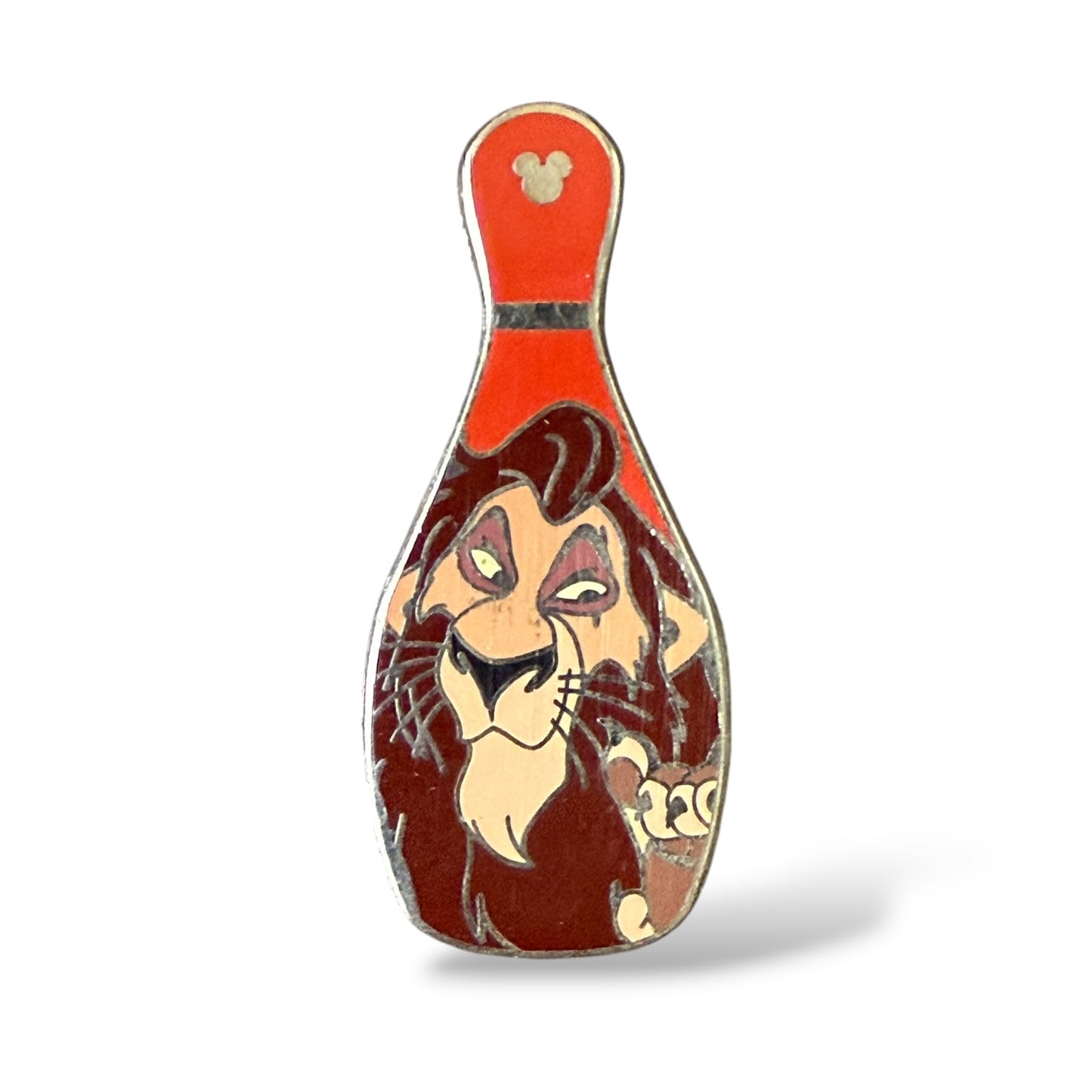 Cast Lanyard Villains Bowling Pin Scar Hidden Mickey Pin