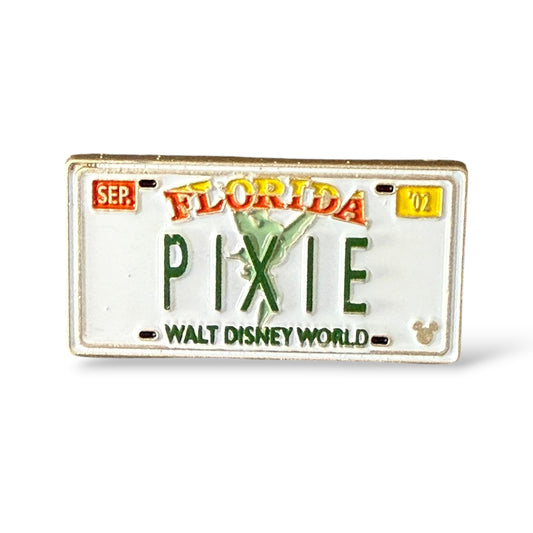 Cast Lanyard Florida License Plates Pixie Hidden Mickey Pin