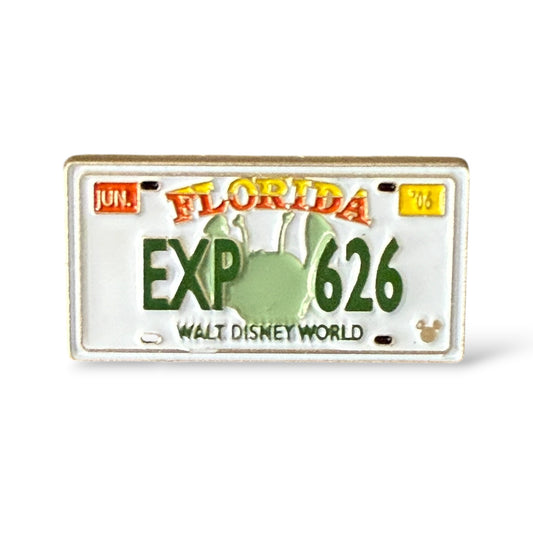 Cast Lanyard Florida License Plates EXP 626 Hidden Mickey Pin