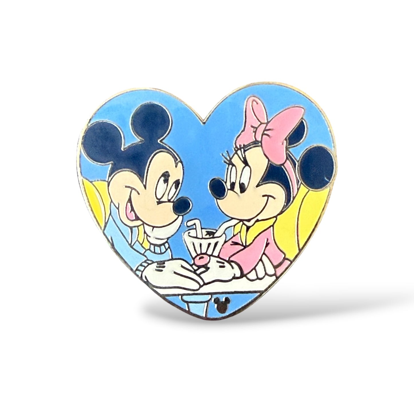 Cast Lanyard Sweetheart Hearts Mickey and Minnie Milkshake Hidden Mickey Pin