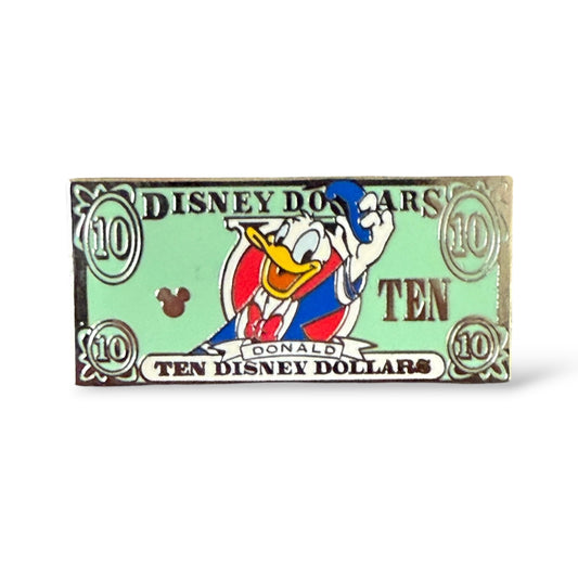Cast Lanyard Disney Dollars Donald Hidden Mickey Pin