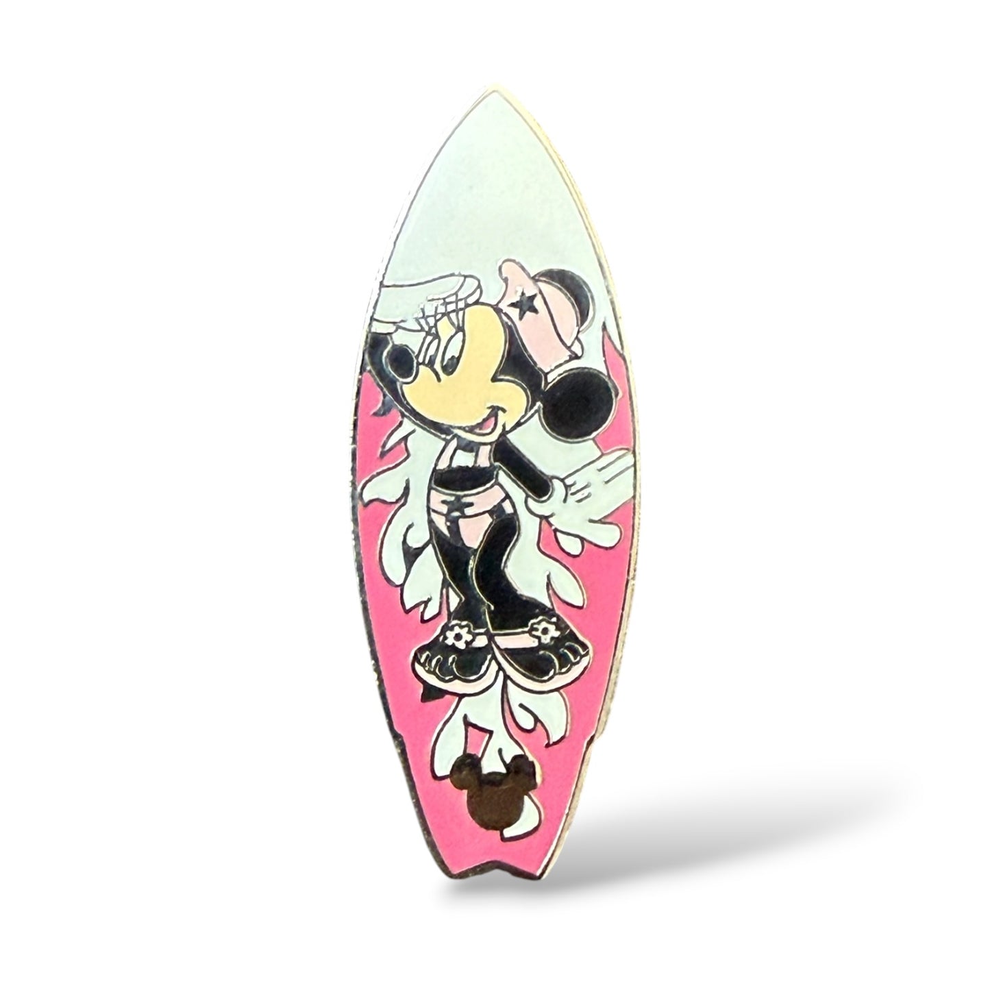 Cast Lanyard Surfboards Minnie Hidden Mickey Pin