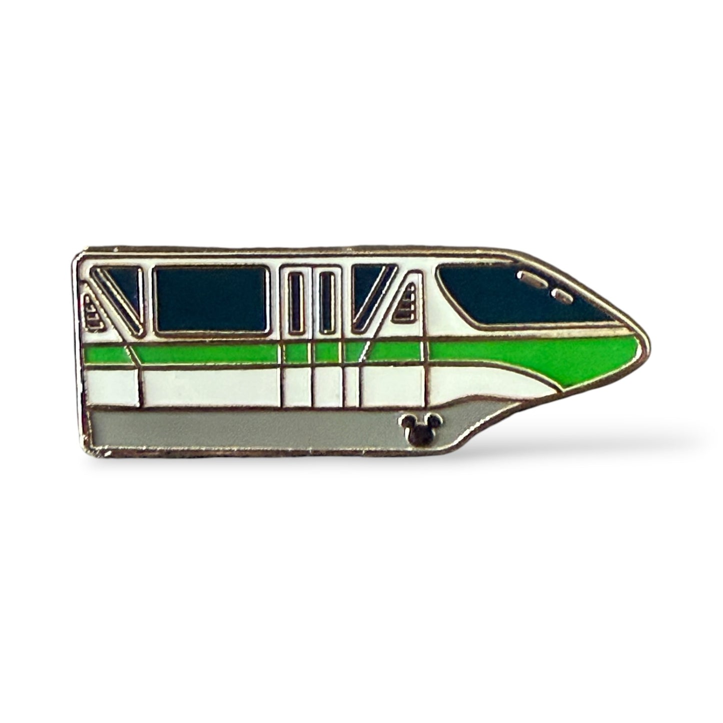 Cast Lanyard Monorail Green Hidden Mickey Pin