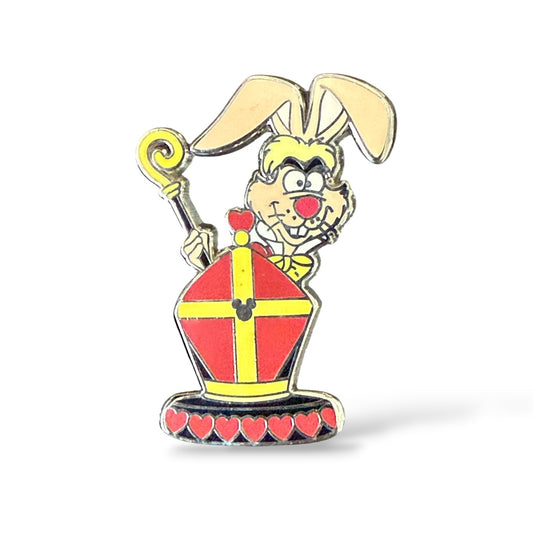 Cast Lanyard Alice in Wonderland Chess March Hare Hidden Mickey Pin