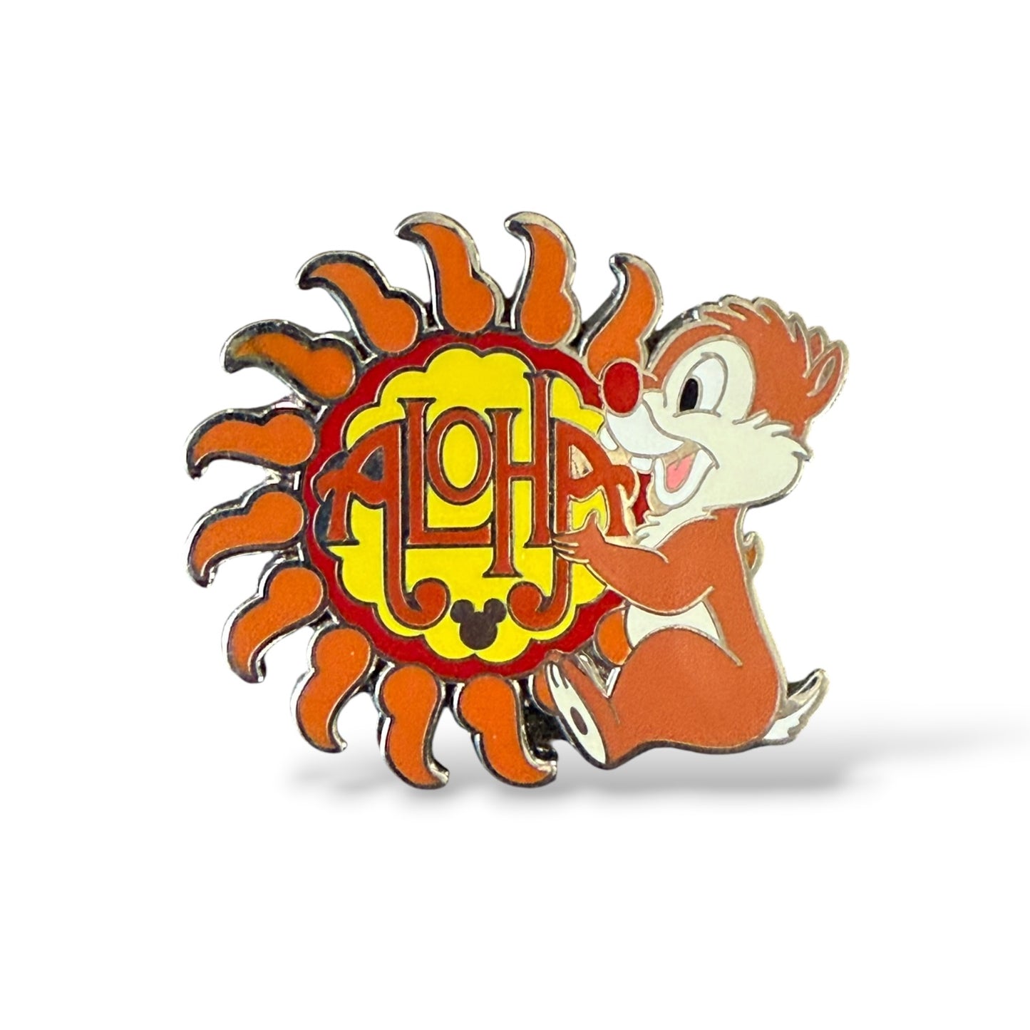 Cast Lanyard Chip n' Dale Aloha Signs Sunshine Hidden Mickey Pin