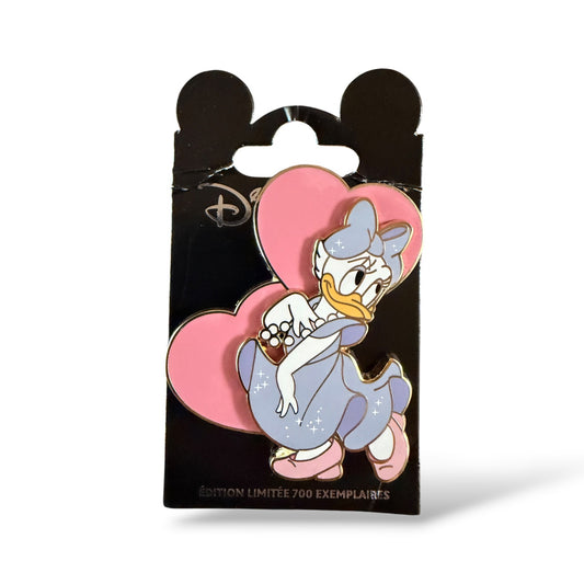 DLRP Daisy Valentine Day Pink Hearts Pin