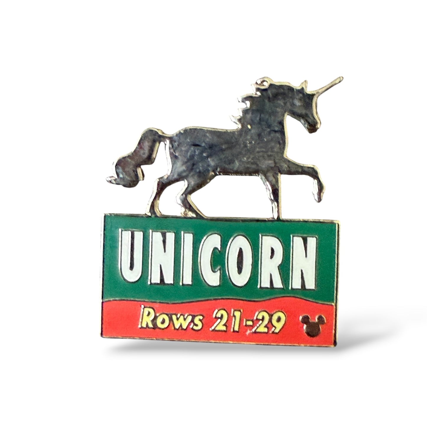 Cast Lanyard Animal Kingdom Parking Sign Unicorn Hidden Mickey Pin