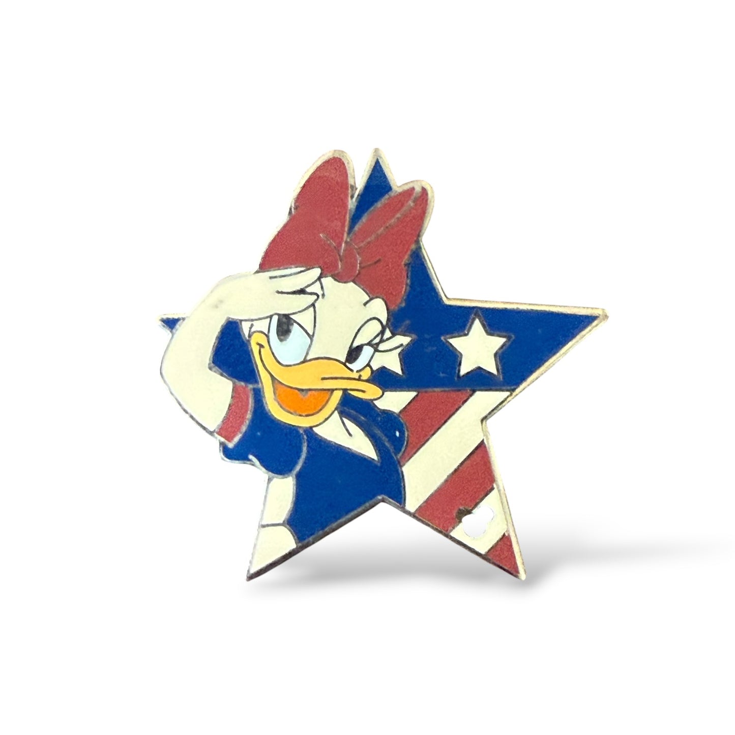Cast Lanyard Patriotic Star Salute Daisy Hidden Mickey Pin
